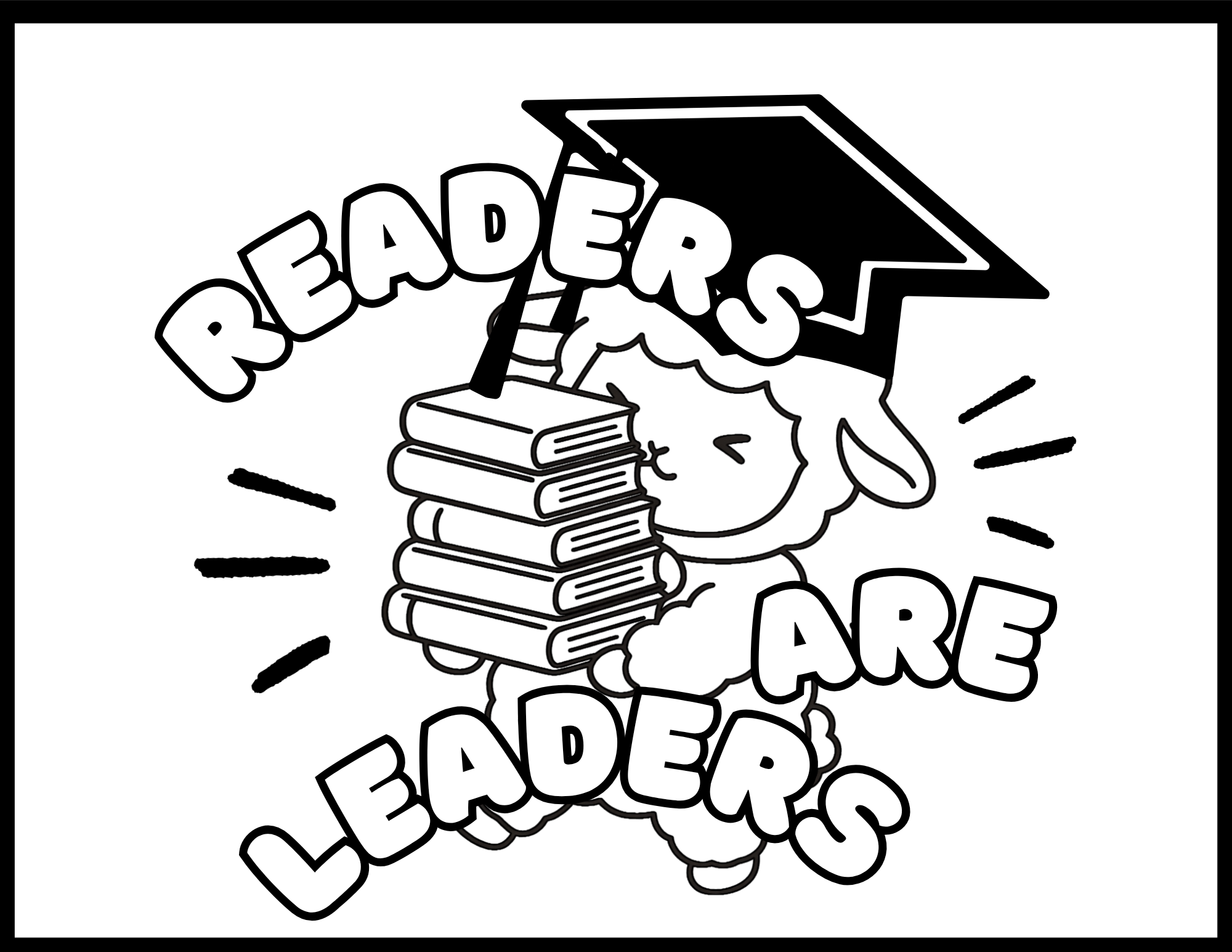 Graduate Themed, Fun Coloring Pages with Words, Simple Printable Art